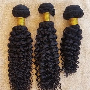 3Bundle(14"+16"+18")VirginWeft Human Hair JerryCur